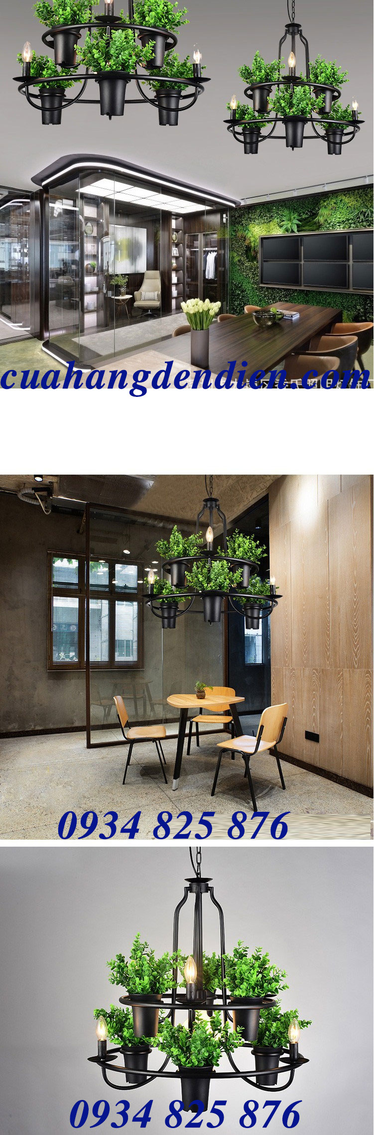 Đèn Trần Trang Trí-Lồng Sắt -TL118-7